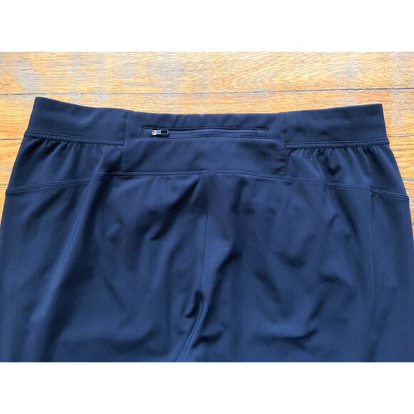 LULULEMON Navy Blue Stretch Nylon Joggers w/Zip Ankle sz XL - Picture 10 of 16